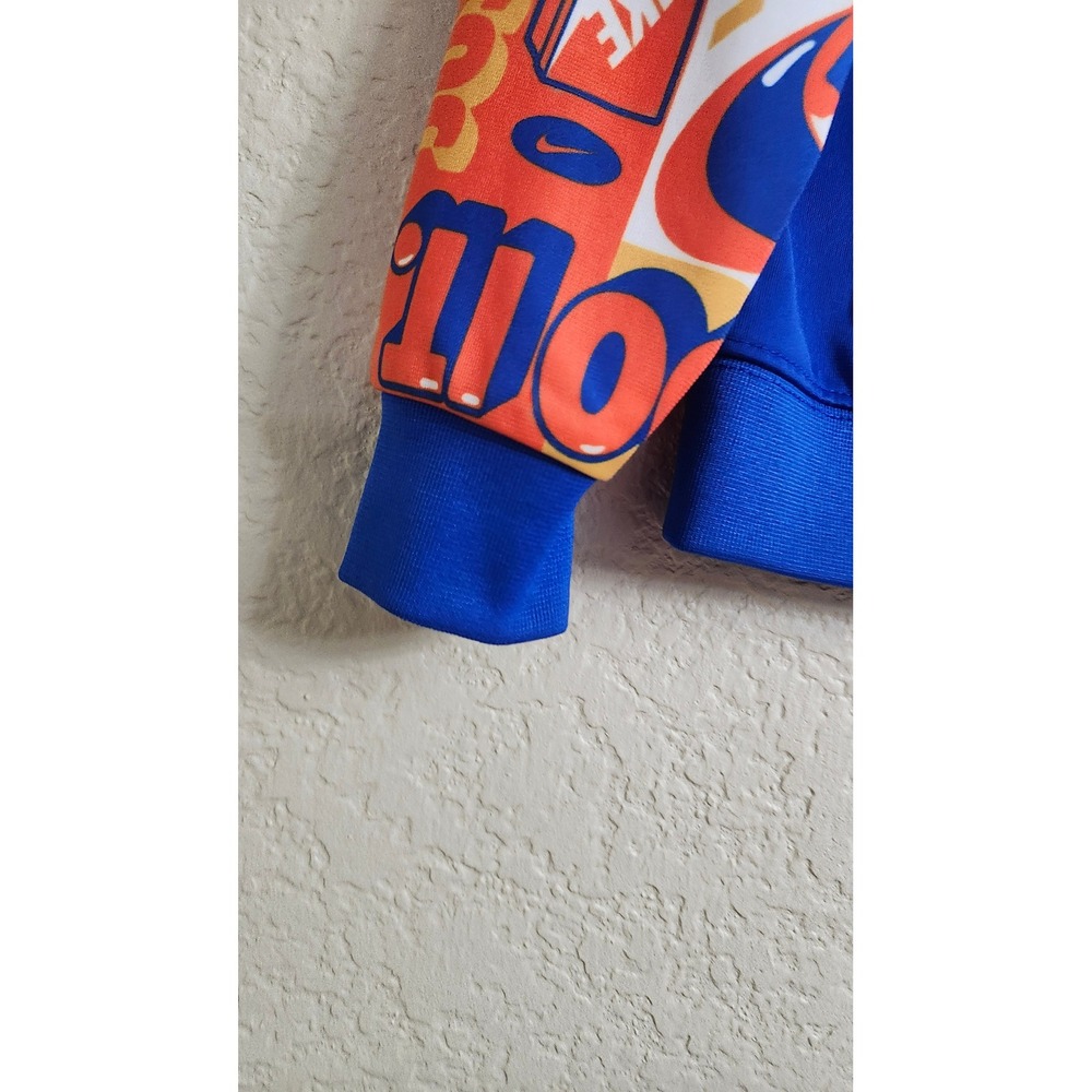 Nike Kids Royal Blue Just Do It Graphic Print Full Zip Track Jacket 3T Boys - Picture 4 of 13